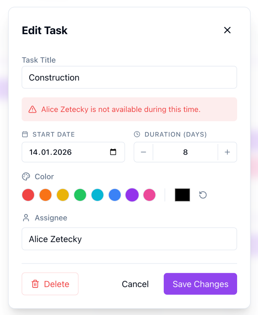 Resource Conflict Detection